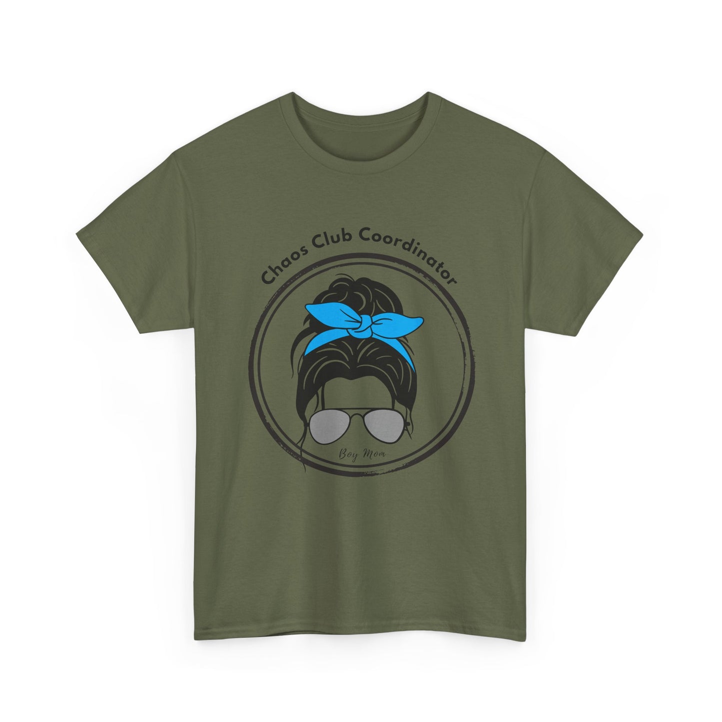 Boy Mom Chaos Club Tee – Funny Mom Graphic Shirt | Family Gathering Casual Wear