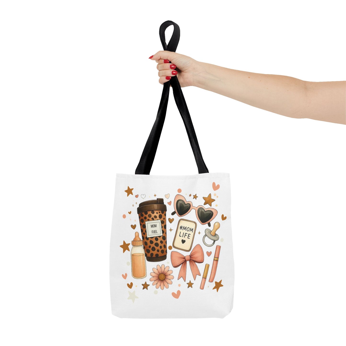 Mom Life Essentials Tote Bag - Mom Life Fall Tote Bag | Cute Coffee Lover Tote | Reusable Shopping Bag | Autumn Aesthetic Gift