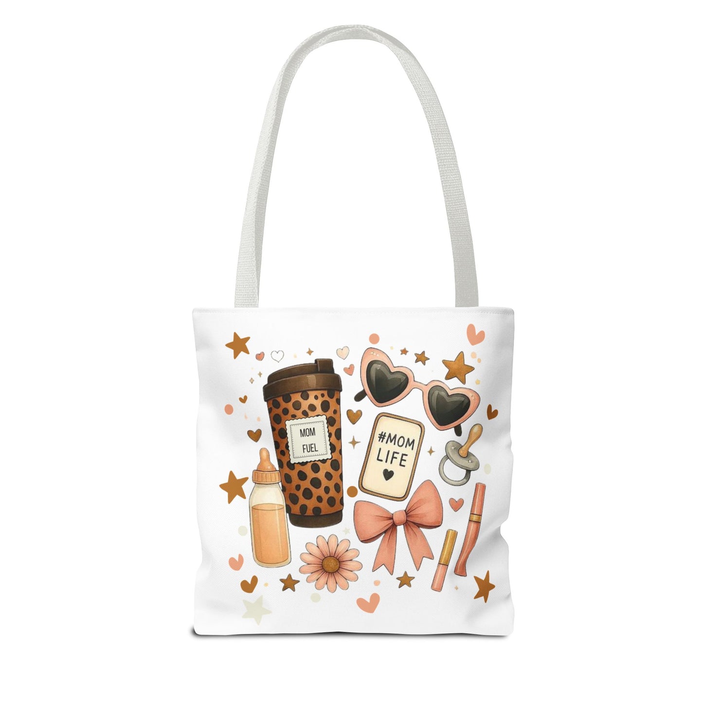 Mom Life Essentials Tote Bag - Mom Life Fall Tote Bag | Cute Coffee Lover Tote | Reusable Shopping Bag | Autumn Aesthetic Gift