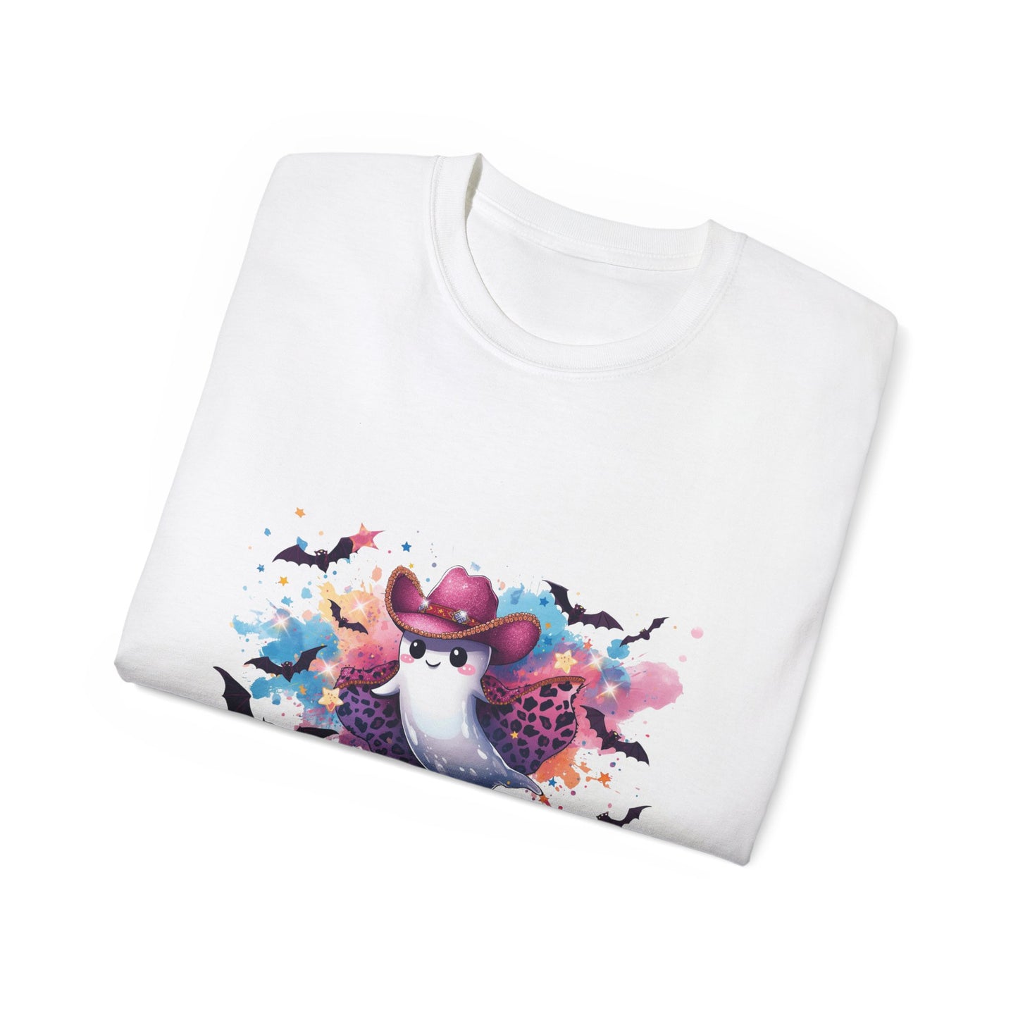 Hey Boo Halloween Tee – Cute Ghost Graphic Shirt | Spooky Season Fall Outfit