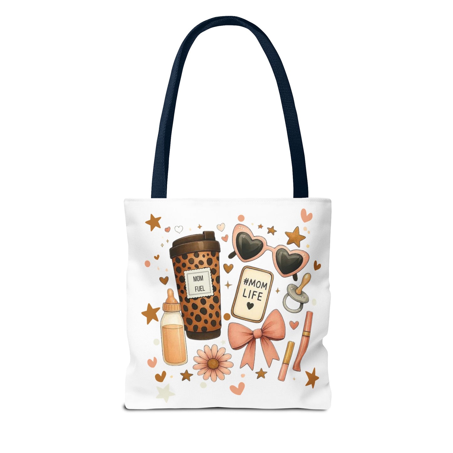 Mom Life Essentials Tote Bag - Mom Life Fall Tote Bag | Cute Coffee Lover Tote | Reusable Shopping Bag | Autumn Aesthetic Gift