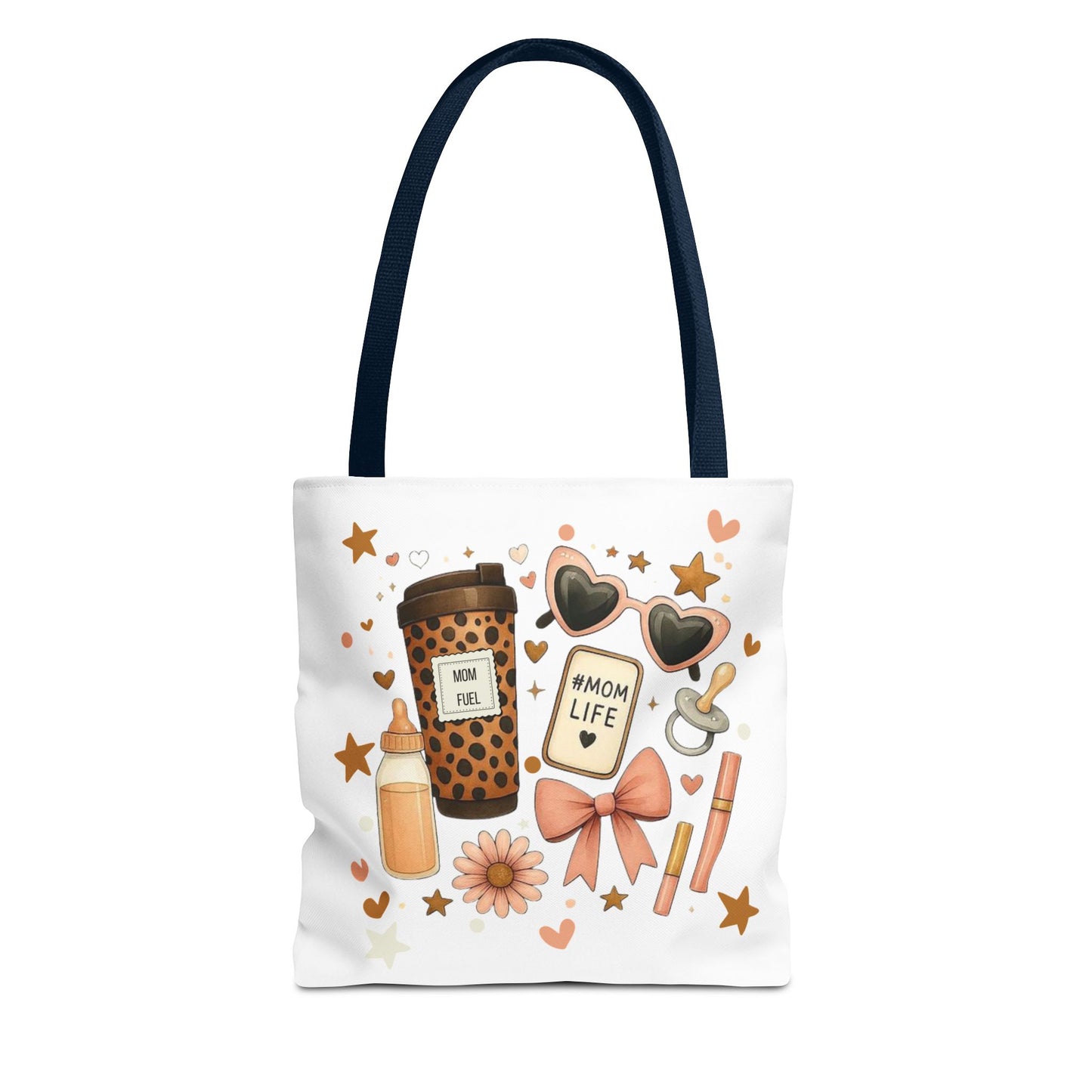 Mom Life Essentials Tote Bag - Mom Life Fall Tote Bag | Cute Coffee Lover Tote | Reusable Shopping Bag | Autumn Aesthetic Gift