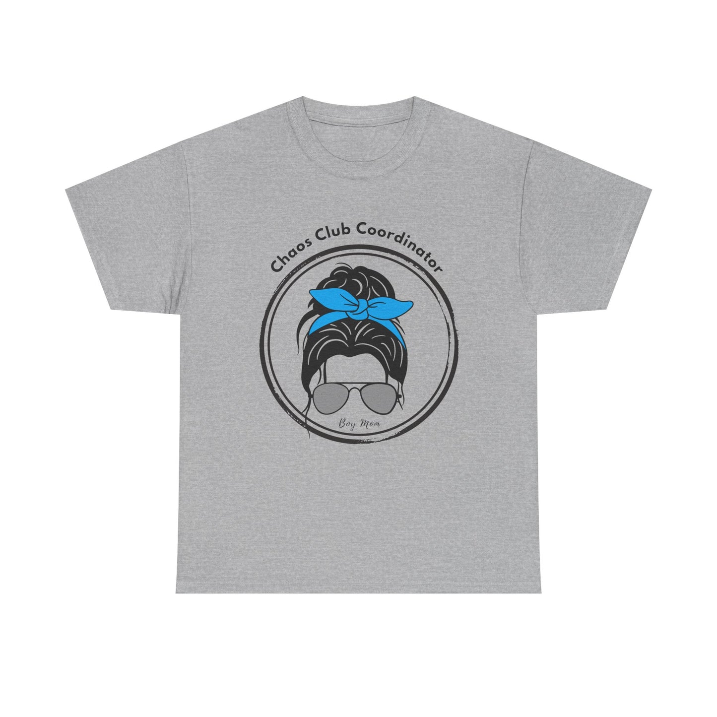 Boy Mom Chaos Club Tee – Funny Mom Graphic Shirt | Family Gathering Casual Wear