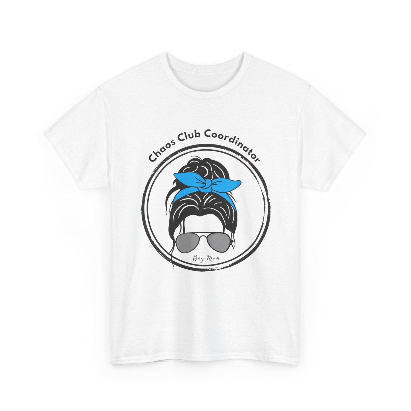 Boy Mom Chaos Club Tee – Funny Mom Graphic Shirt | Family Gathering Casual Wear