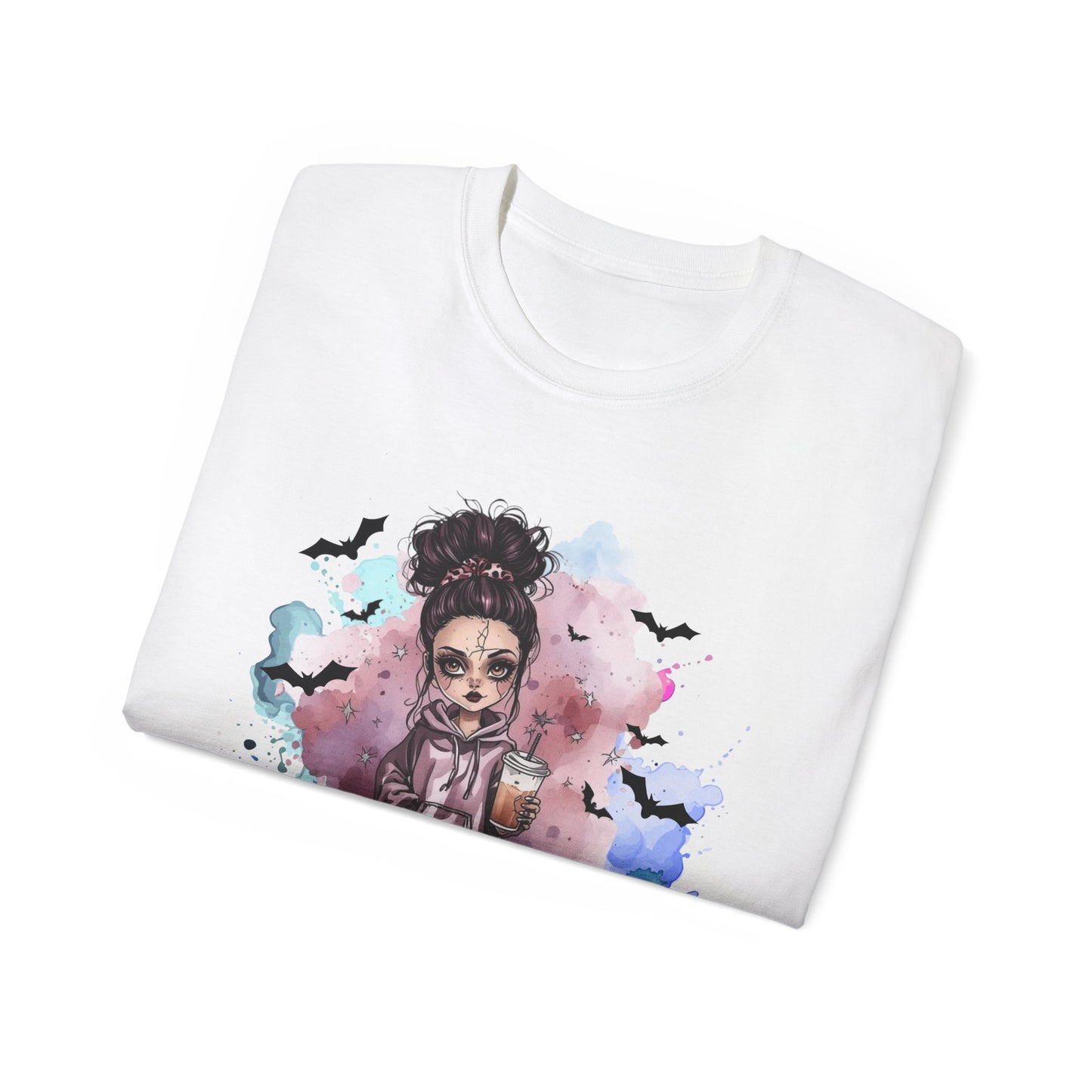 Raven Rose “Creepin’ It Real” Tee – Spooky Halloween Shirt | Gothic Doll Fall Graphic Top