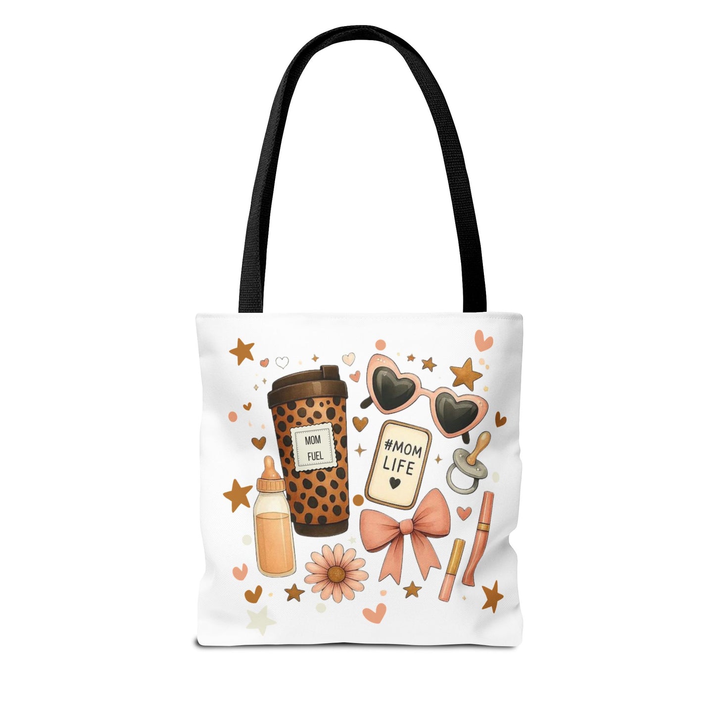 Mom Life Essentials Tote Bag - Mom Life Fall Tote Bag | Cute Coffee Lover Tote | Reusable Shopping Bag | Autumn Aesthetic Gift