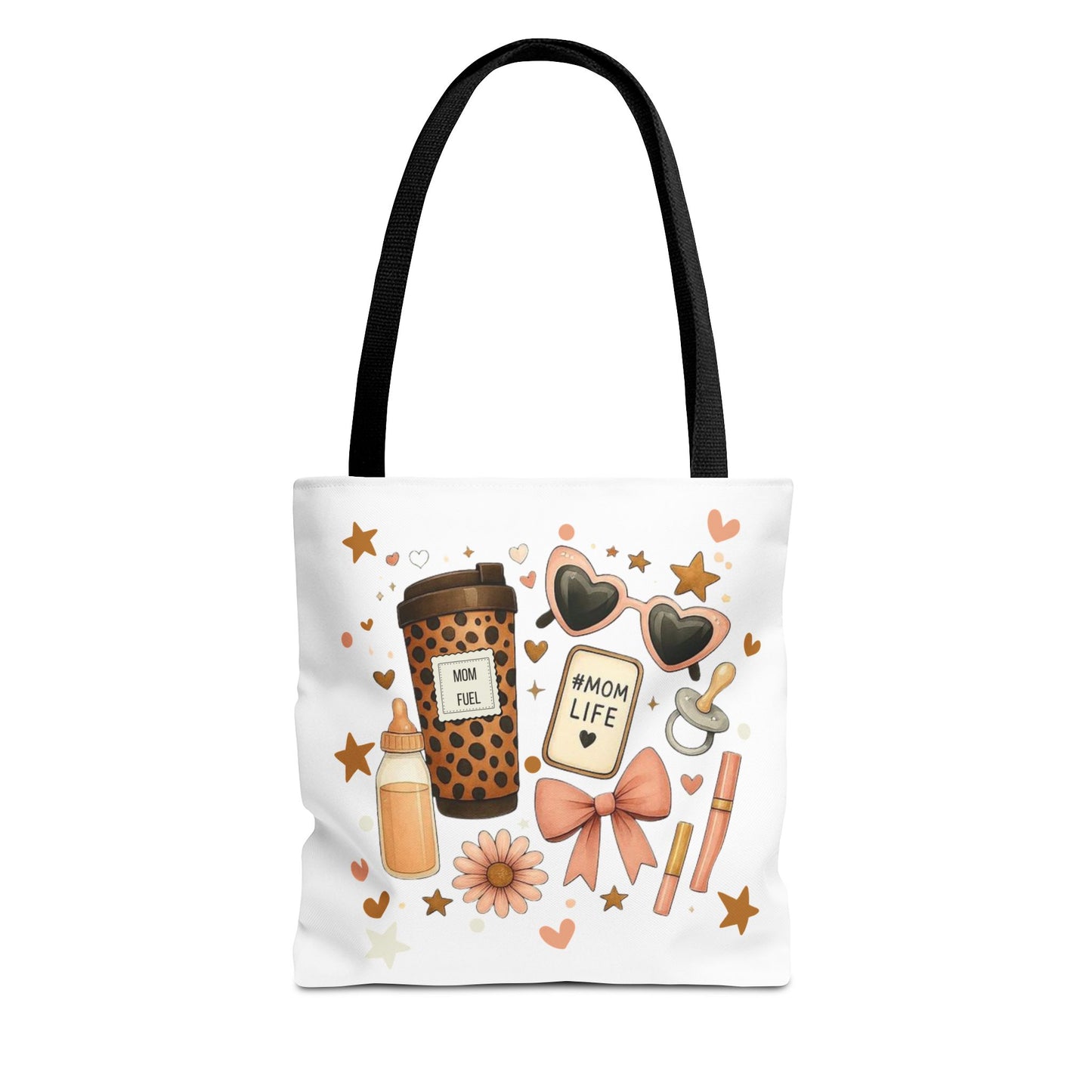 Mom Life Essentials Tote Bag - Mom Life Fall Tote Bag | Cute Coffee Lover Tote | Reusable Shopping Bag | Autumn Aesthetic Gift