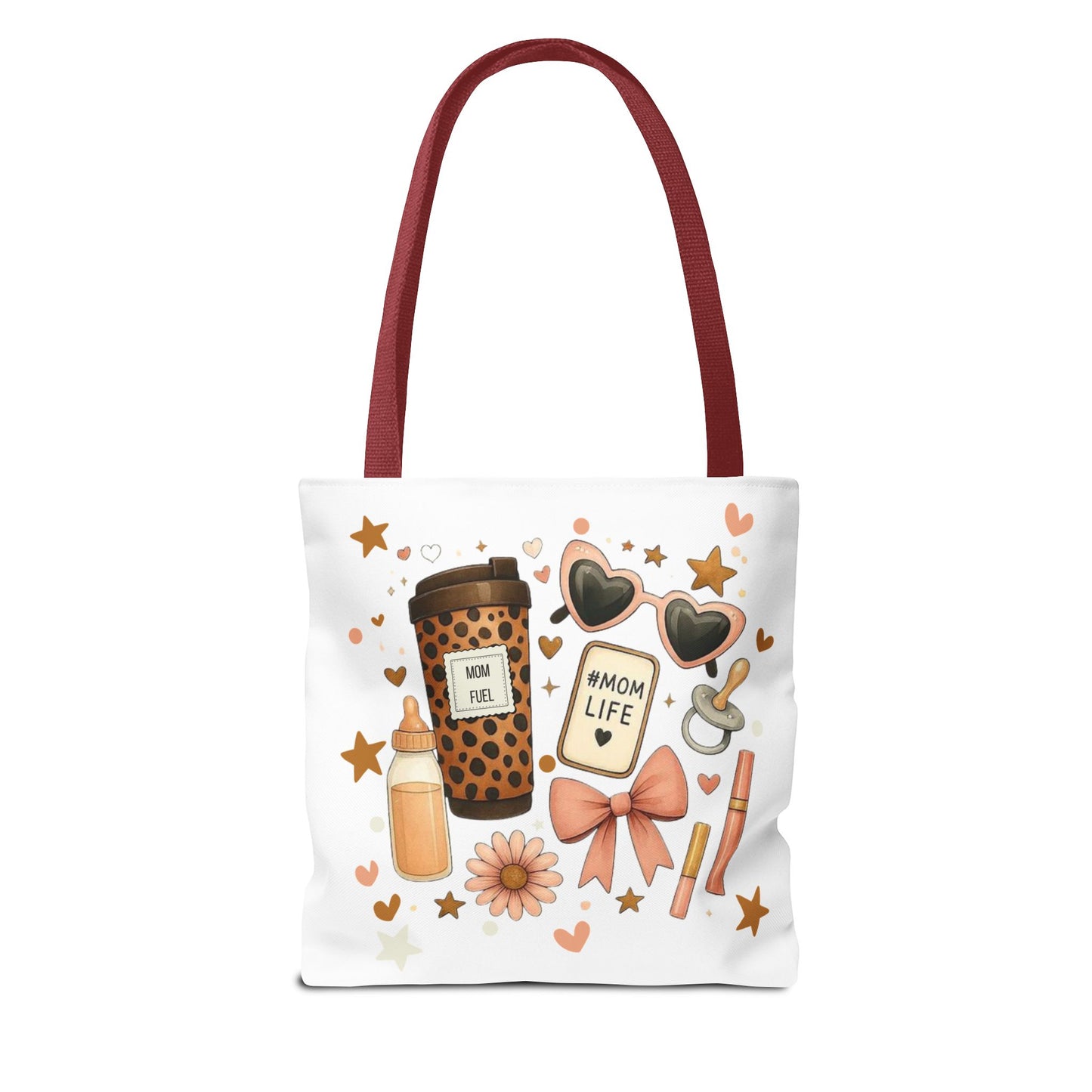 Mom Life Essentials Tote Bag - Mom Life Fall Tote Bag | Cute Coffee Lover Tote | Reusable Shopping Bag | Autumn Aesthetic Gift