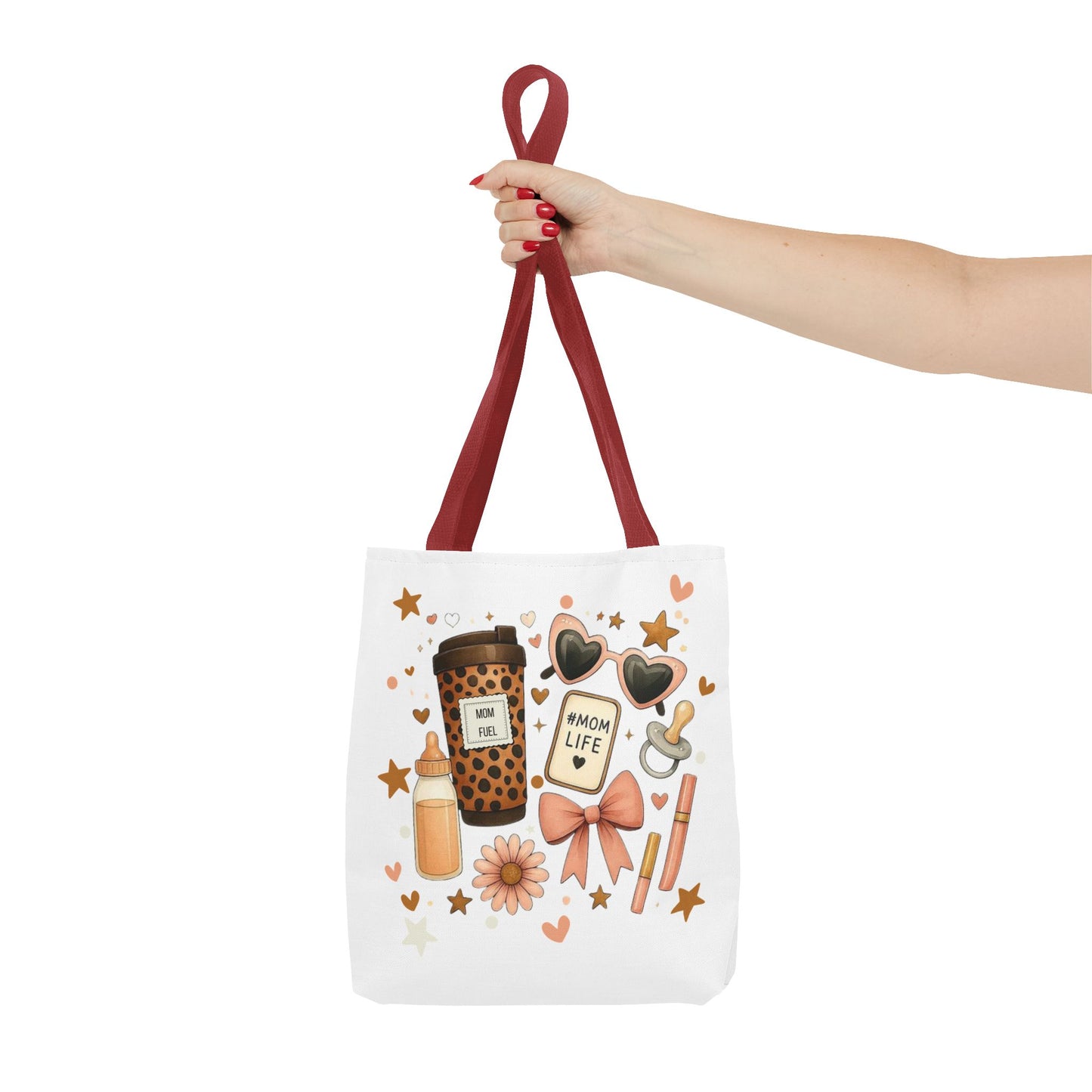 Mom Life Essentials Tote Bag - Mom Life Fall Tote Bag | Cute Coffee Lover Tote | Reusable Shopping Bag | Autumn Aesthetic Gift