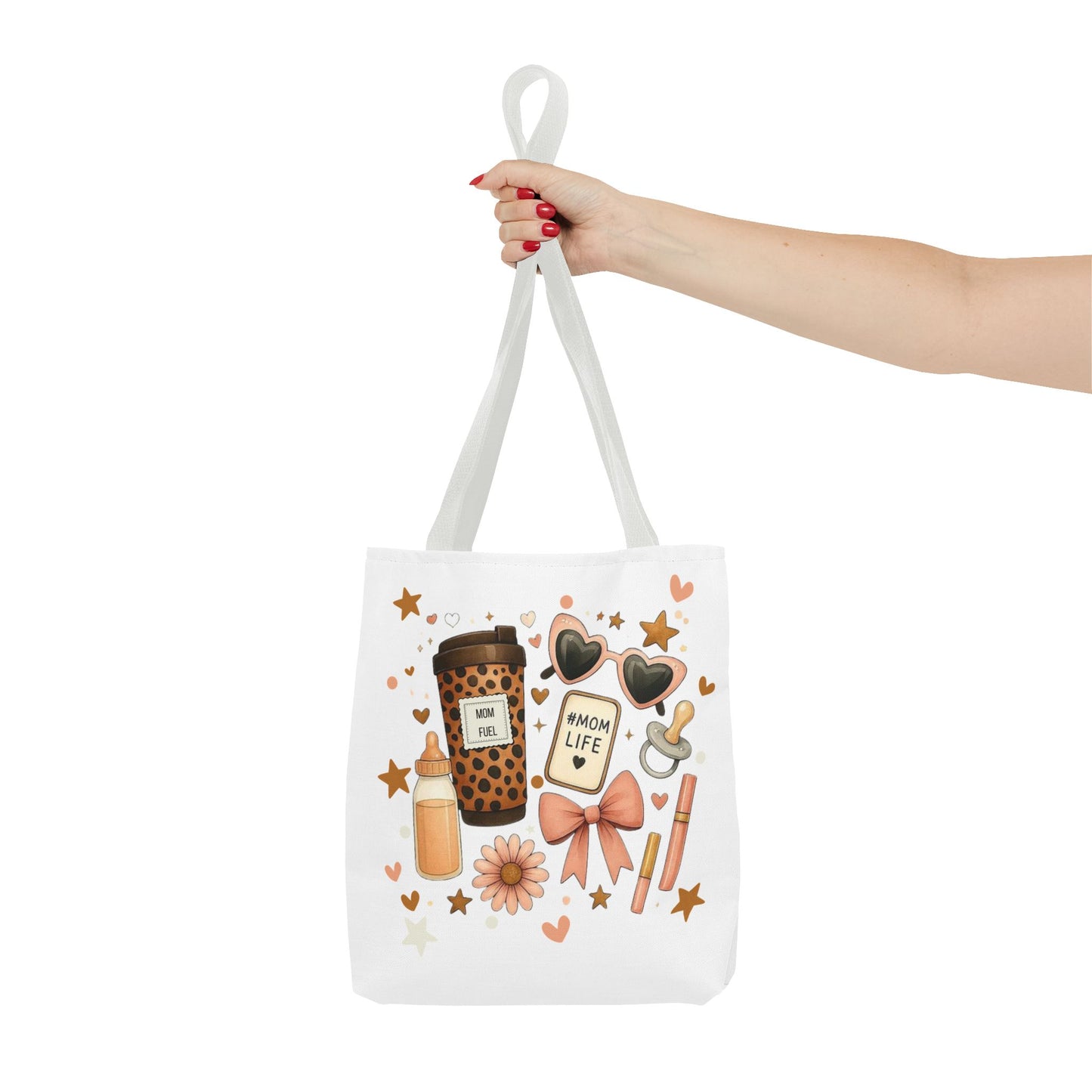 Mom Life Essentials Tote Bag - Mom Life Fall Tote Bag | Cute Coffee Lover Tote | Reusable Shopping Bag | Autumn Aesthetic Gift