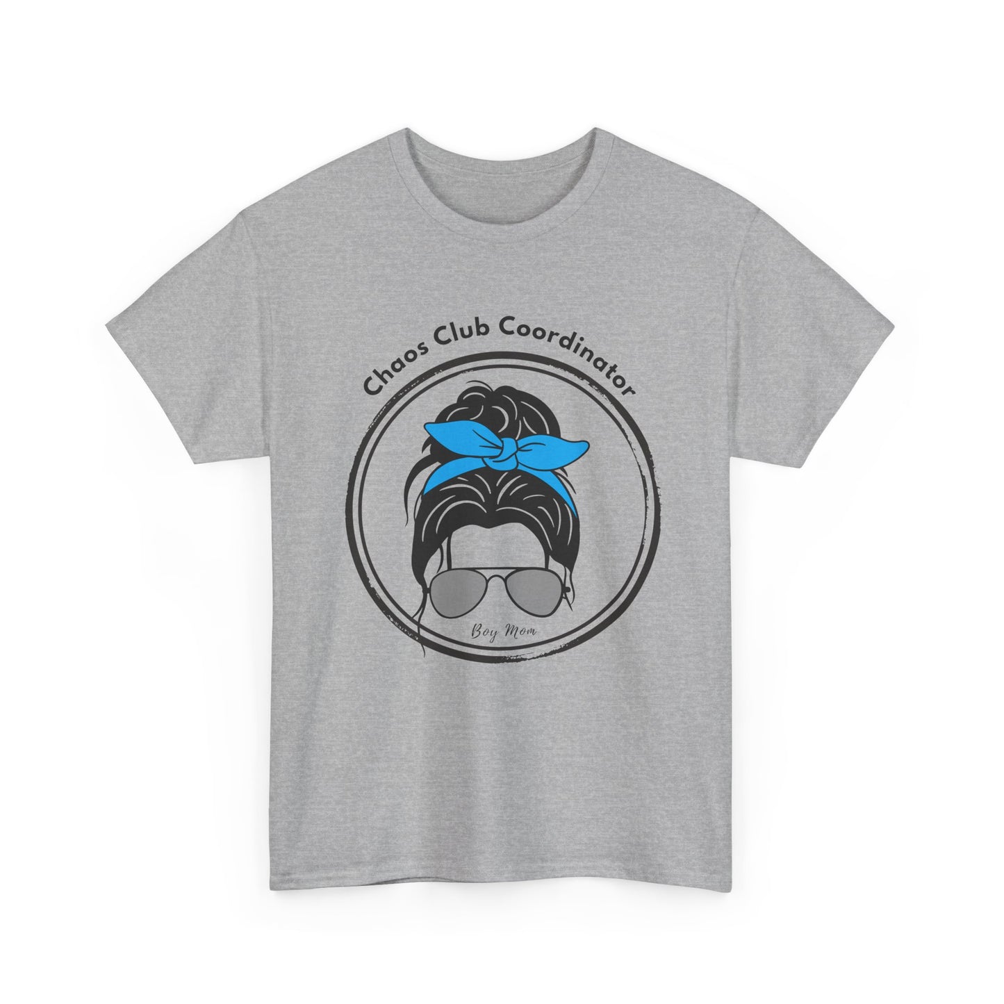 Boy Mom Chaos Club Tee – Funny Mom Graphic Shirt | Family Gathering Casual Wear