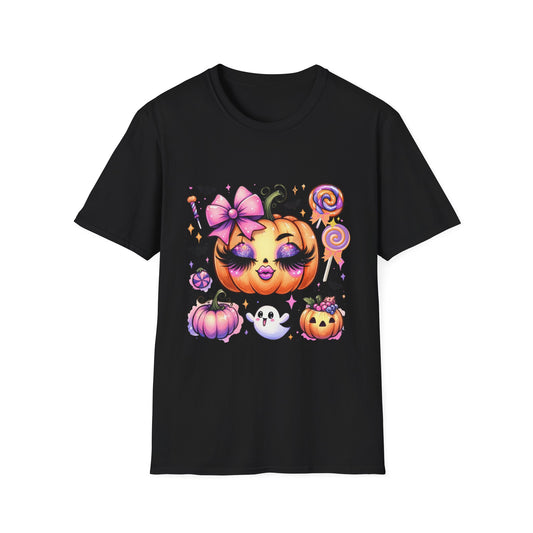 Candy Pumpkin Doll Tee – Cute Halloween Shirt | Spooky Doll Graphic Fall Outfit