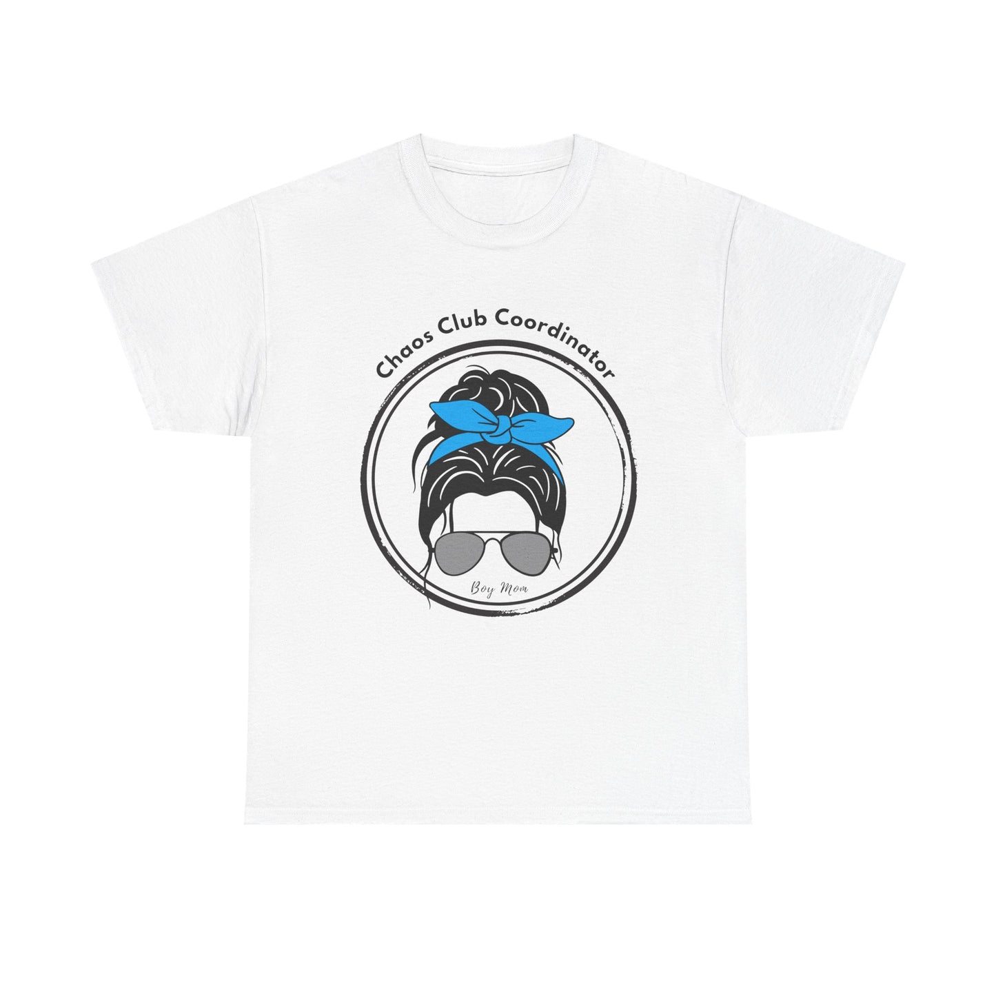 Boy Mom Chaos Club Tee – Funny Mom Graphic Shirt | Family Gathering Casual Wear