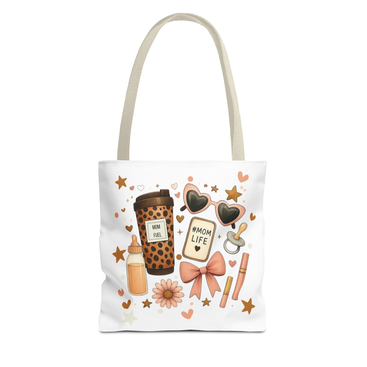 Mom Life Essentials Tote Bag - Mom Life Fall Tote Bag | Cute Coffee Lover Tote | Reusable Shopping Bag | Autumn Aesthetic Gift