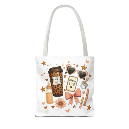 Mom Life Essentials Tote Bag - Mom Life Fall Tote Bag | Cute Coffee Lover Tote | Reusable Shopping Bag | Autumn Aesthetic Gift