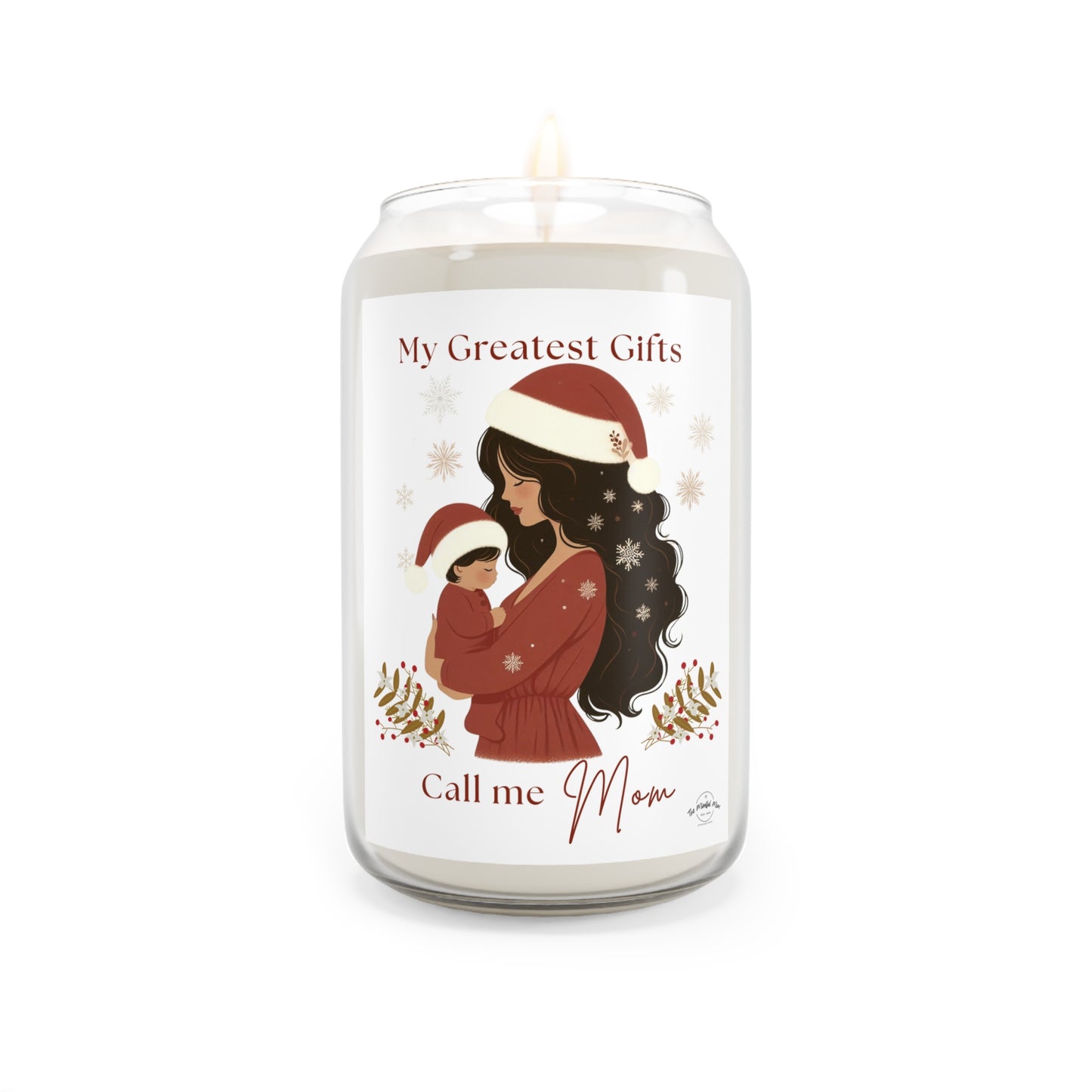 “My Greatest Gifts Call Me Mom” Luxury Holiday Soy Candle – 70–80 Hour Burn