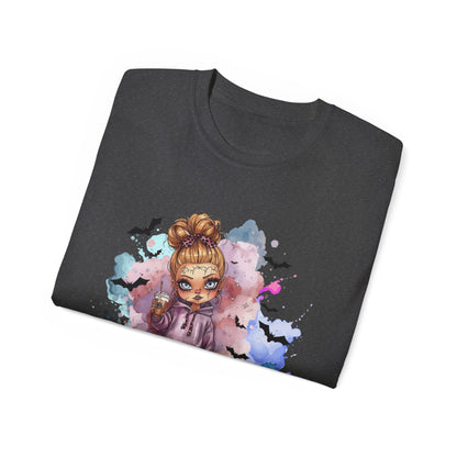 Blondie Bones “Creepin’ It Real” Tee – Cute Halloween Shirt | Spooky Doll Party Outfit