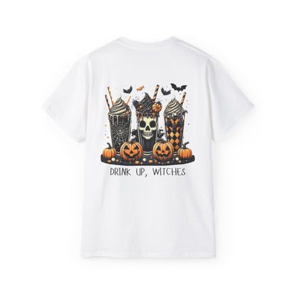 Drink Up Witches Halloween T-Shirt – Spooky Graphic Tee | Funny Witchy Fall Top