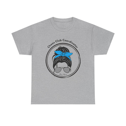 Boy Mom Chaos Club Tee – Funny Mom Graphic Shirt | Family Gathering Casual Wear