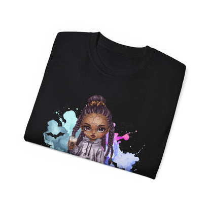 Spooky Sienna “Creepin’ It Real” Tee – Cute Halloween Shirt | Spooky Doll Vibe Fall Outfit