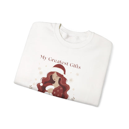 My Greatest Gifts Call Me Mom — Cozy Holiday Crewneck Sweatshirt