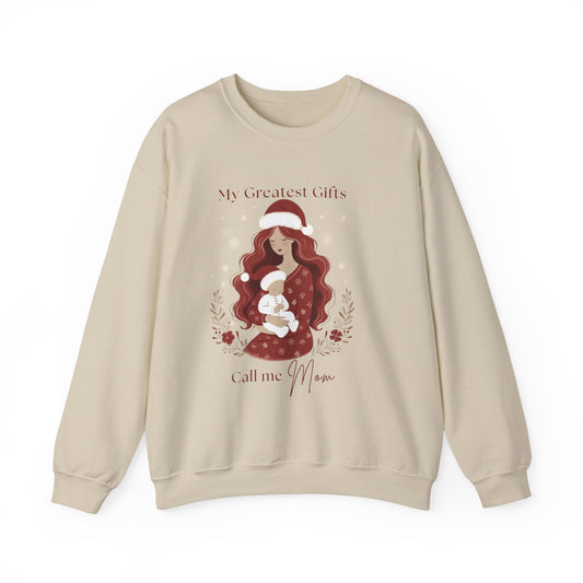 My Greatest Gifts Call Me Mom — Cozy Holiday Crewneck Sweatshirt