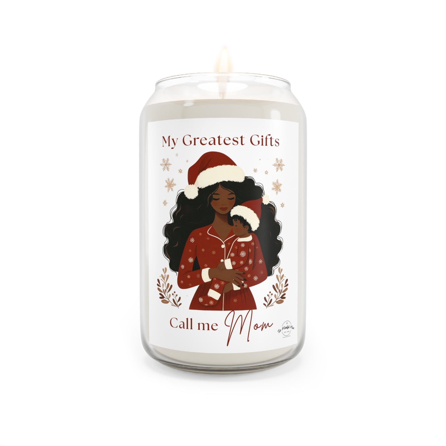“My Greatest Gifts Call Me Mom” Luxury Holiday Soy Candle – 70–80 Hour Burn