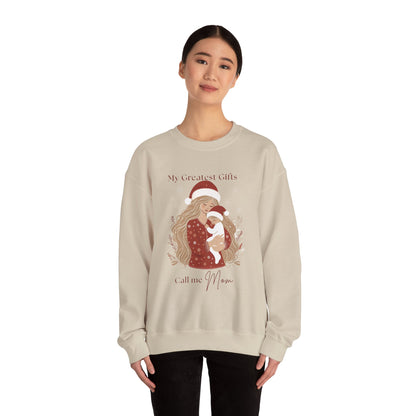 My Greatest Gifts Call Me Mom — Cozy Holiday Crewneck Sweatshirt