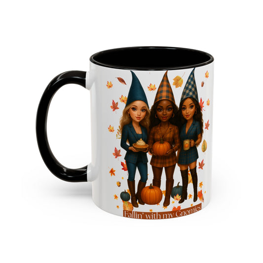 Fall Coffee Mug – “Fallin’ with My Gnomies” Autumn Cup | Pumpkin Spice Gift