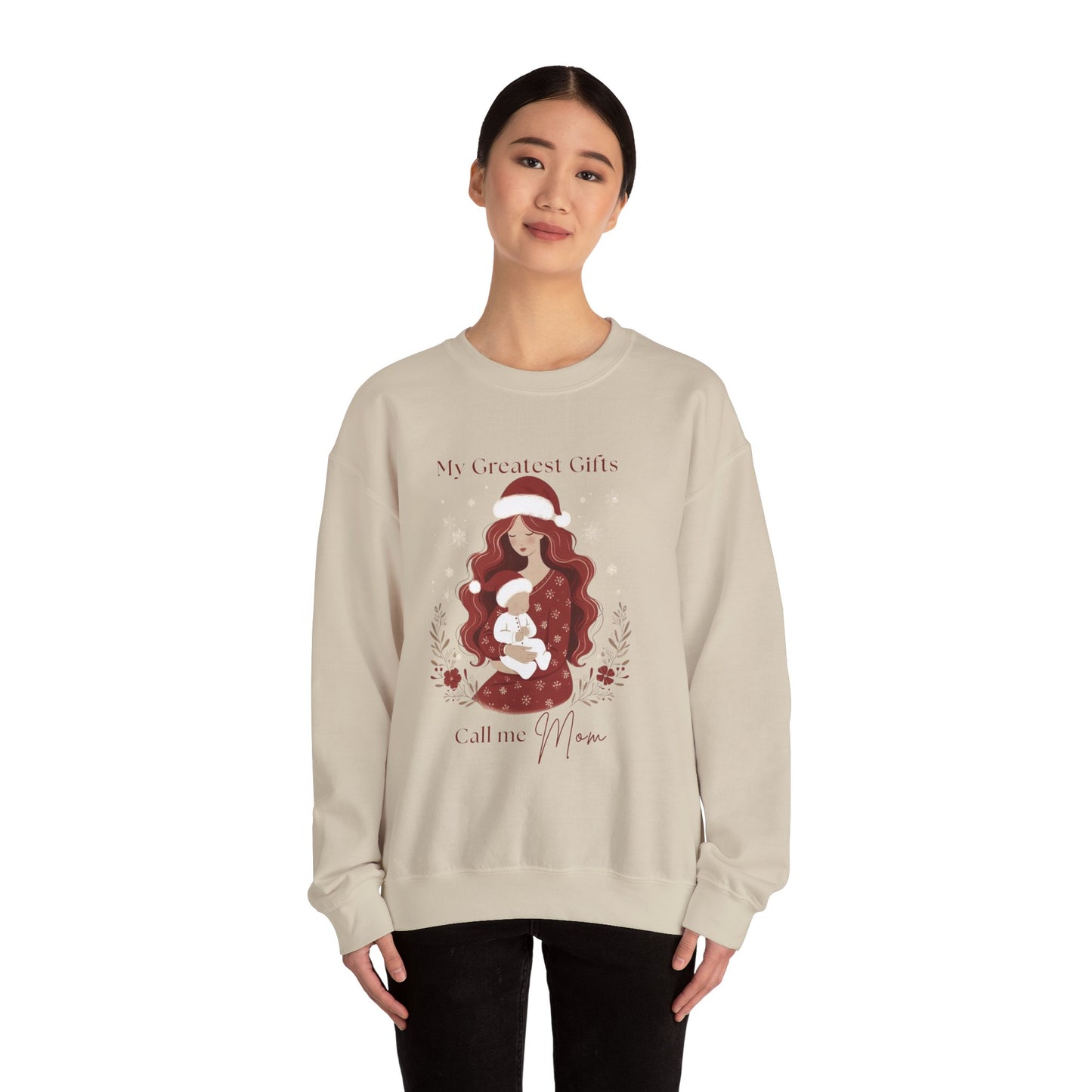 My Greatest Gifts Call Me Mom — Cozy Holiday Crewneck Sweatshirt