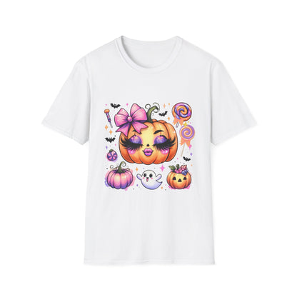 Candy Pumpkin Doll Tee – Cute Halloween Shirt | Spooky Doll Graphic Fall Outfit