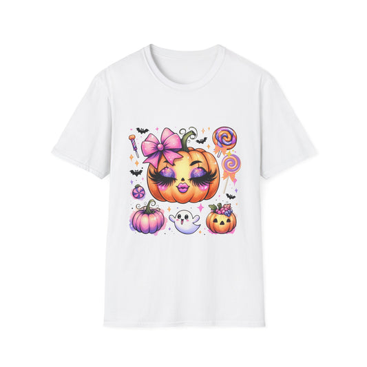 Candy Pumpkin Doll Tee – Cute Halloween Shirt | Spooky Doll Graphic Fall Outfit